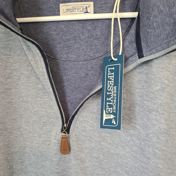 Westport Lifestyle: Big and Tall, Men's Quarter Zip, Pullover Vest, Size: 2XL - Picture 4 of 8